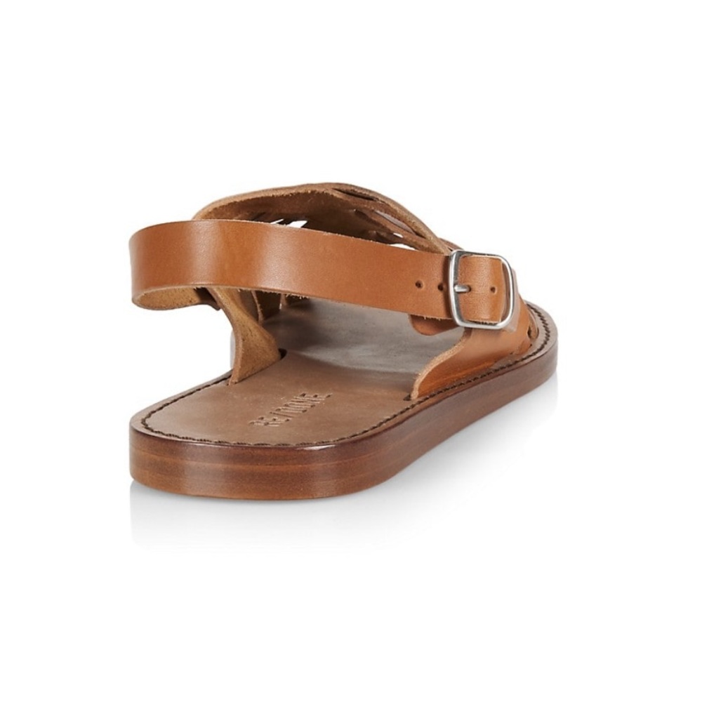 RE/DONE 90s Fisherman Leather Brown Sandals - Picture 4 of 7